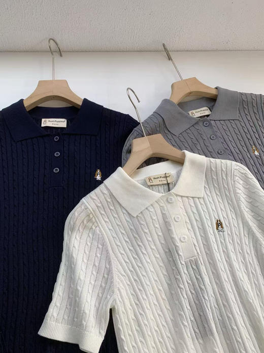 代工厂出！ 暇b士经典polo领小麻花短袖T恤！ 商品图4