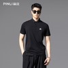 PINLI品立2025夏季新款熊猫贴布绣修身POLO衫商务休闲短袖男上衣BG252112083 商品缩略图0