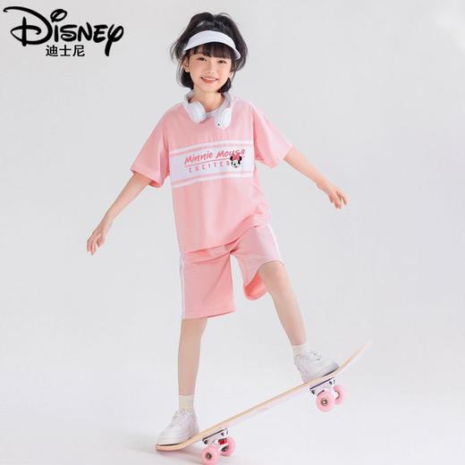 迪士尼女童短袖T恤夏季薄款2025新款儿童运动上衣女大童半袖体恤 商品图4
