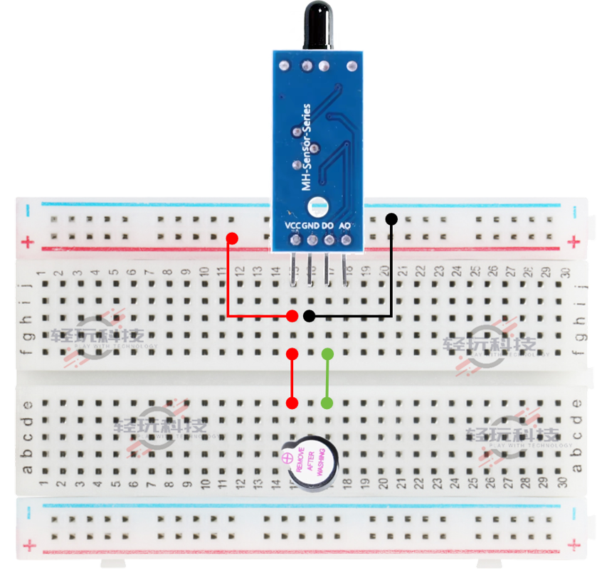 新版物联网作品--火焰报警器-简易版