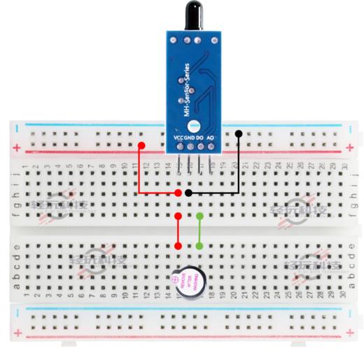 新版物联网作品--火焰报警器-简易版 商品图0