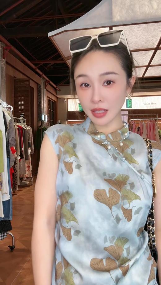 PIANAI冷小姐# 蓝色新中式上衣 商品图0