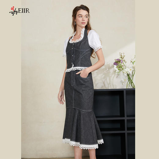 司歌弹力牛仔鱼尾裙半裙C911169X 商品图1