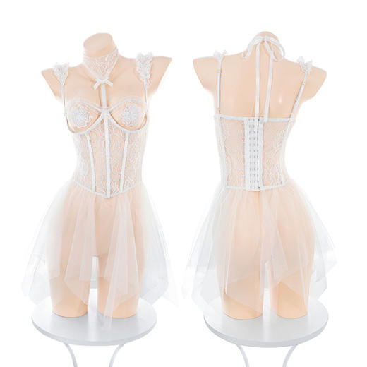 【情趣内衣】霏慕宫廷千金含乳贴钢圈马甲6122 商品图1