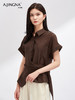 【解构主义】阿菁娜进口醋酸天丝设计感小衫F30X202053 商品缩略图4