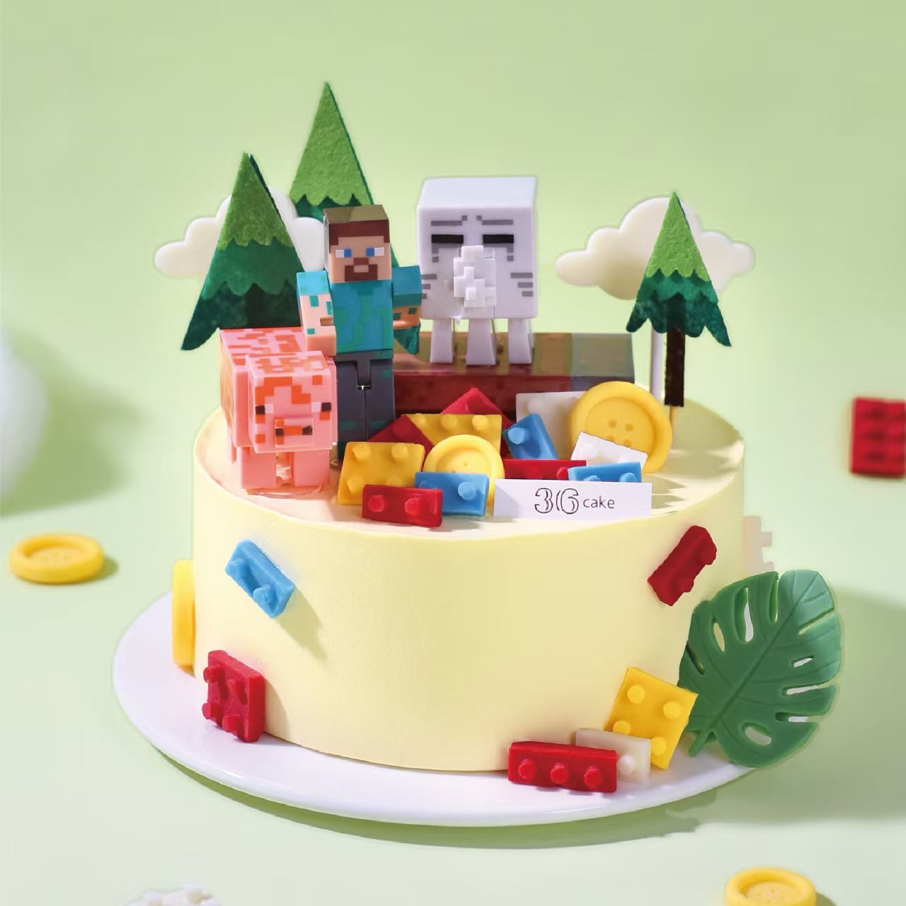 我的世界，可选1.5/2.5/3.5/6磅  | 36 CAKE