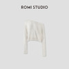 ROMI STUDIO“知性优雅”绵羊毛羊驼毛混纺轻薄斜肩罩衫 RWCRST3416 商品缩略图0