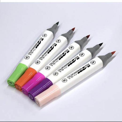 鹤见超大容量软头丙烯马克笔套装专业级学生动漫服装设计用油性笔 商品图2