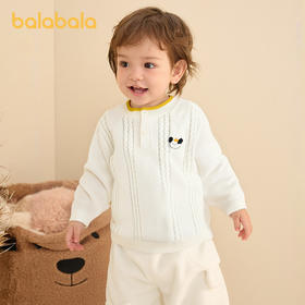 巴拉巴拉童装儿童毛衫宝宝绞花毛衣男童女童针织衫2025新款秋冬装