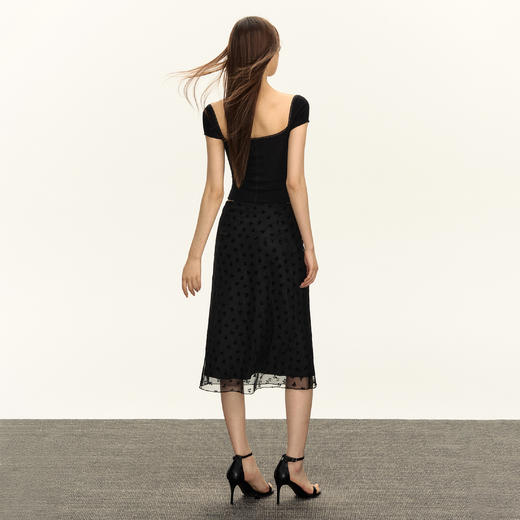 Ariseism 美式复古黑色短款短袖T恤女2025夏季新款辣妹修身上衣 商品图4