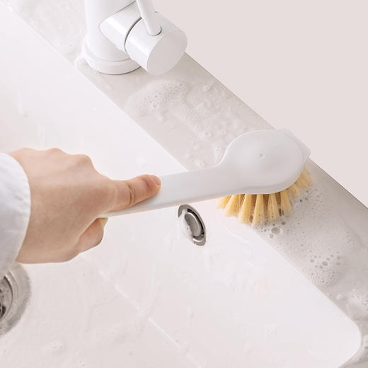 茶花 长柄锅刷 刷锅刷子 洗锅刷洗碗刷子厨房水槽灶台清洁刷219002 商品图5