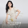 熙世界法式高级感波点连衣裙女夏气质浪漫蕾丝花边V领度假长裙子 商品缩略图1