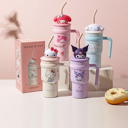 摩登主妇保温杯大容量冰霸杯可爱高颜值水杯女生吸管杯子生日礼物 商品图0