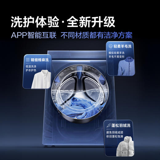 【TCL洗衣机】TCL 10KG超级筒洗衣机T3 Pro 精华洗 智能投放 G100T3-HBS 商品图6