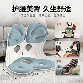 BKT 人体工学护腰坐姿椅 加大版 海雾蓝（带坐套）