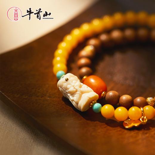 牛首山猛犸象牙檀香系列双圈手串原创设计高级感高颜值送朋友 商品图1