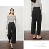 OLrain欧芮儿黑色通勤锥形西装九分裤女夏季2025新款阔腿裤长裤子 商品缩略图1