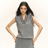 Ariseism 美式复古学院风V领无袖背心女2025夏季新款辣妹宽松上衣 商品缩略图0