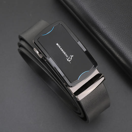 美都袋鼠/MDKANGROO 男士商务通勤正装西服黑色自动扣皮带礼盒MD311AM205-DA-M2 商品图4