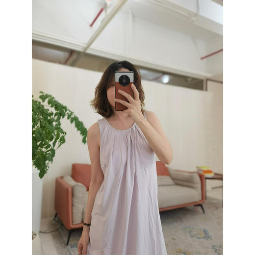 天丝棉带杯睡裙 舒适柔软 吸湿排汗 宽松休闲版 免穿BRA 商品图2