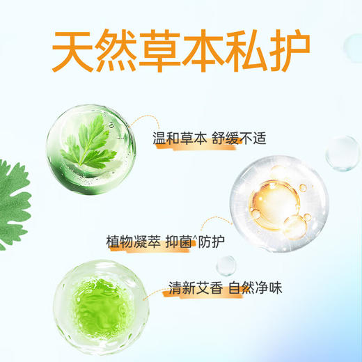 【2包装】恩芝韩国进口艾草植萃微囊私护抑菌超薄姨妈巾卫生护垫155mm*25片 商品图4