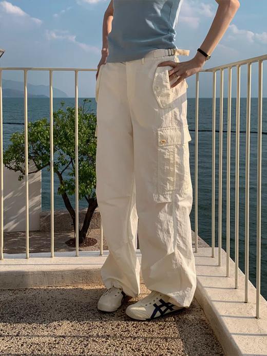 浮生八记/25A067/25A010/工装花苞半裙大口袋长裤 商品图0