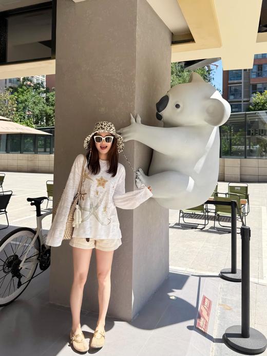 不能拒绝的blingbling幸运海星烫钻防晒T 商品图8