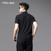 PINLI品立2025夏季新款男士修身短袖POLO衫潮牌贴布绣翻领上衣服BG252112082 商品缩略图2