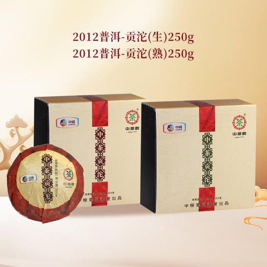 中茶2012云南普洱贡沱250g（生/熟） 商品图0