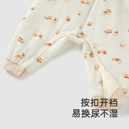 【商场同款】英氏儿童睡袋长袖夹棉分腿睡袋男童女童防踢被新款 商品图3