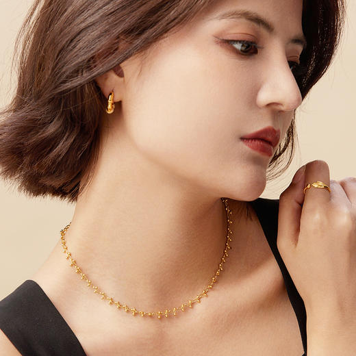 Manrey玛芮雅“幻彩流光”银镀金项链 商品图2