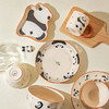 摩登主妇mototo熊猫餐具套装碗碟家用可爱儿童碗盘子乔迁生日礼物 商品缩略图3