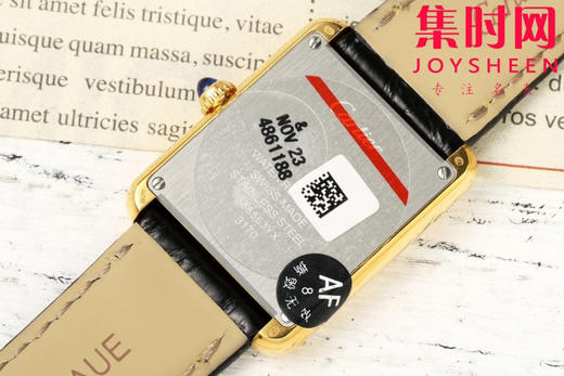 卡地亚Tank AF坦克系列 小号 女士石英腕表
【表壳】表盘尺寸：小号29.5mm*22mm 商品图5