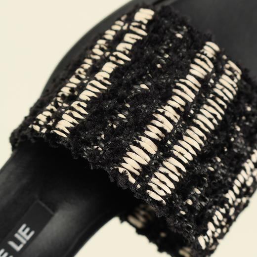 直述NOMORELIE 中跟编织带凉鞋 商品图7