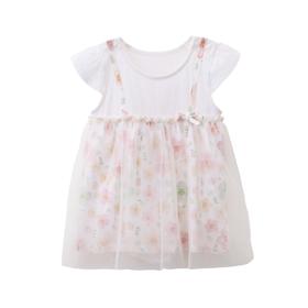 丽婴房-童衣类（夏）I5短袖包屁衣浅粉