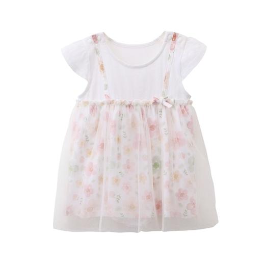 丽婴房-童衣类（夏）I5短袖包屁衣浅粉 商品图0