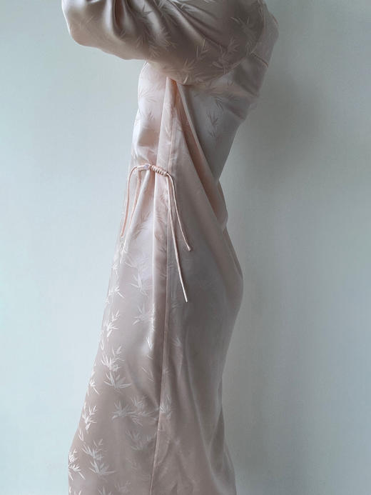 丝所｜24H034A 新中式真丝提花连衣裙［ 粉 ] 商品图2
