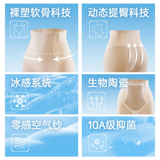 洛诗琳轻塑高腰收腹打底裤，夏日显瘦神器，收腹美臀裤，抚平小腹穿出S型身材！安全裤+收腹裤+美臀裤+内裤，一件顶四件，轻松上阵无拘束（贴身衣物不可退换） 商品图7