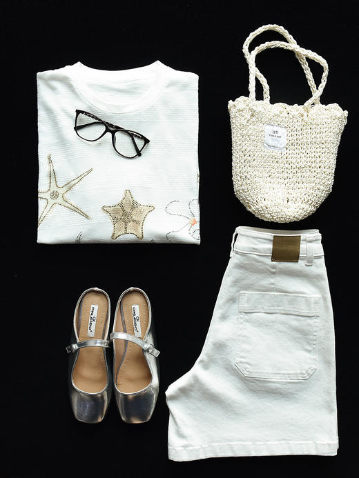 不能拒绝的blingbling幸运海星烫钻防晒T 商品图12