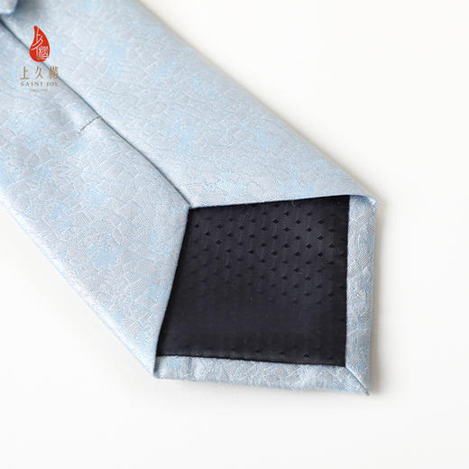 SAINTJOY/上久楷礼盒  釉波桃夭 真丝方巾FJS24051-1  釉波碧落 真丝领带PZS24A01 商品图8