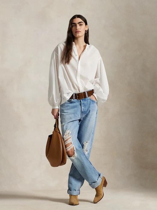 【高品质私服】【RL宽松版型棉质衬衫】精简衣型简约精致 优雅知性G1408-CC【无标出货 介意慎拍】 商品图5