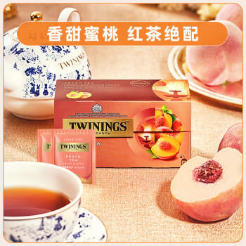 川宁蜜桃果香红茶25袋*2g 茶包花果茶袋泡茶办公室下午茶 商品图4
