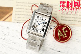 卡地亚Tank AF坦克系列 小号 女士石英腕表
【表壳】表盘尺寸：小号29.5mm*22mm