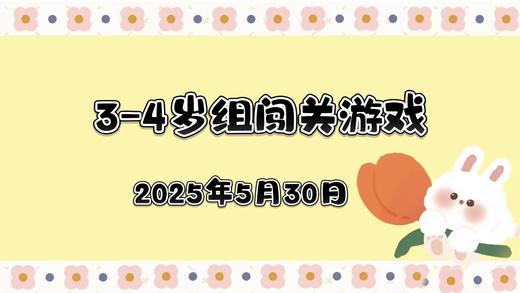 2025.5.30 3—4岁组闯关游戏 商品图0