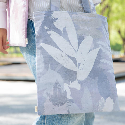 手绘叶子帆布手提袋环保购物袋买菜布袋子折叠便携结实耐用单肩包 商品图1