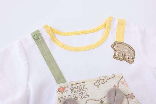 丽婴房-童衣类（夏）I5连身装米白 商品图2