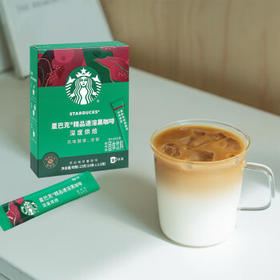 星巴克（Starbucks）0糖精品速溶黑咖啡深烘2.3g*10条 美式运动健身燃减