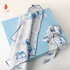 SAINTJOY/上久楷礼盒  蝶花曦蓝色 发带SPS24F10  伞SPS24L14 真丝方巾FJS24047 商品缩略图2