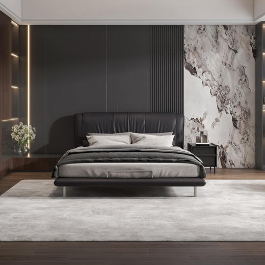 顾家家居整装 意式极简 皮艺软床KZ.B1097PF3 黛丽 商品图7