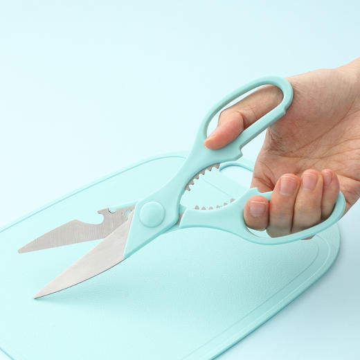 【新款婴儿辅食刀具套装，四件套组合！】婴儿辅食刀具套装 厨房刀具不锈钢水果刀 塑料菜板组合剪刀四件套-QQ 商品图3